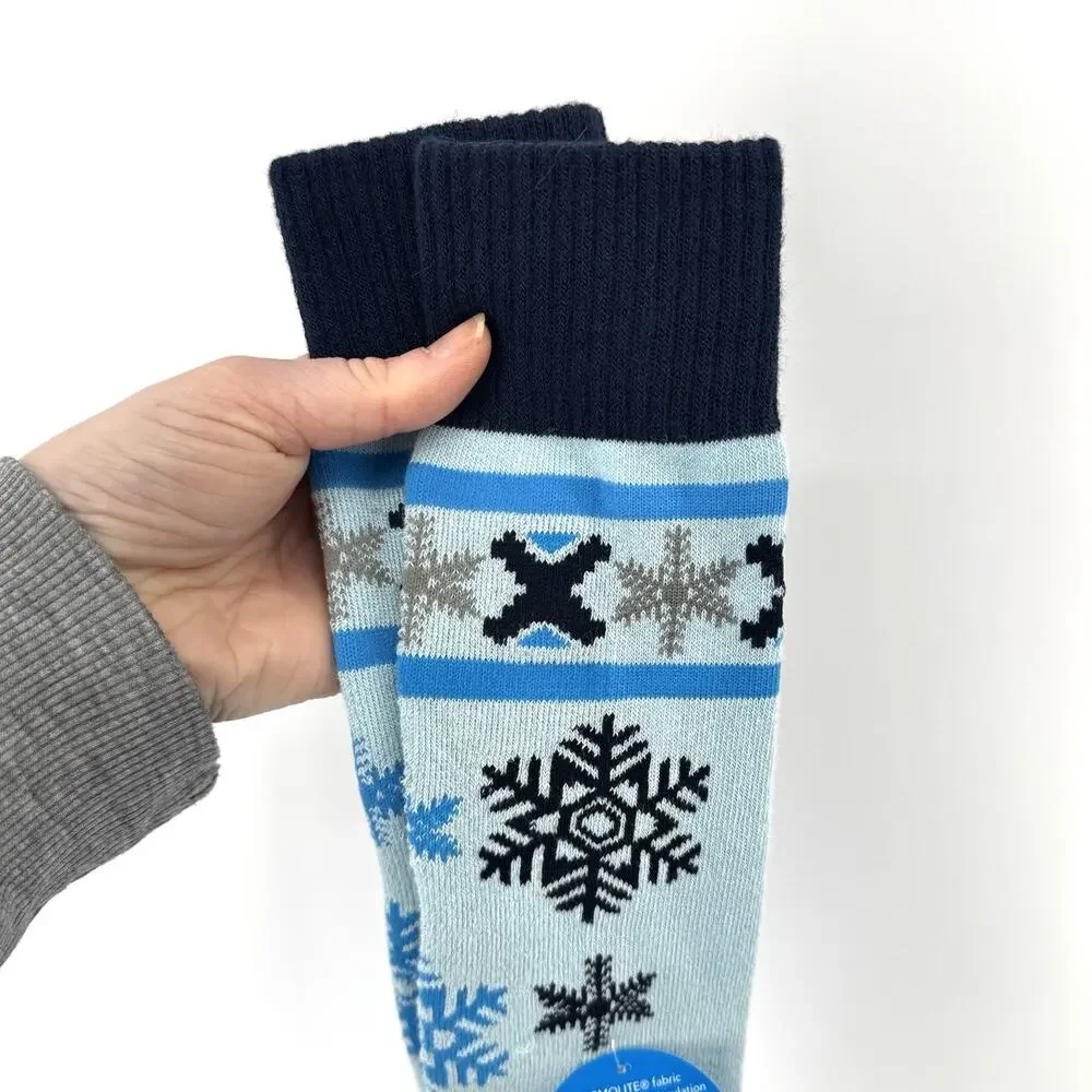 Columbia Women's Thermolite Snowflake Ski Socks Sky Blue Unisex Size Medium